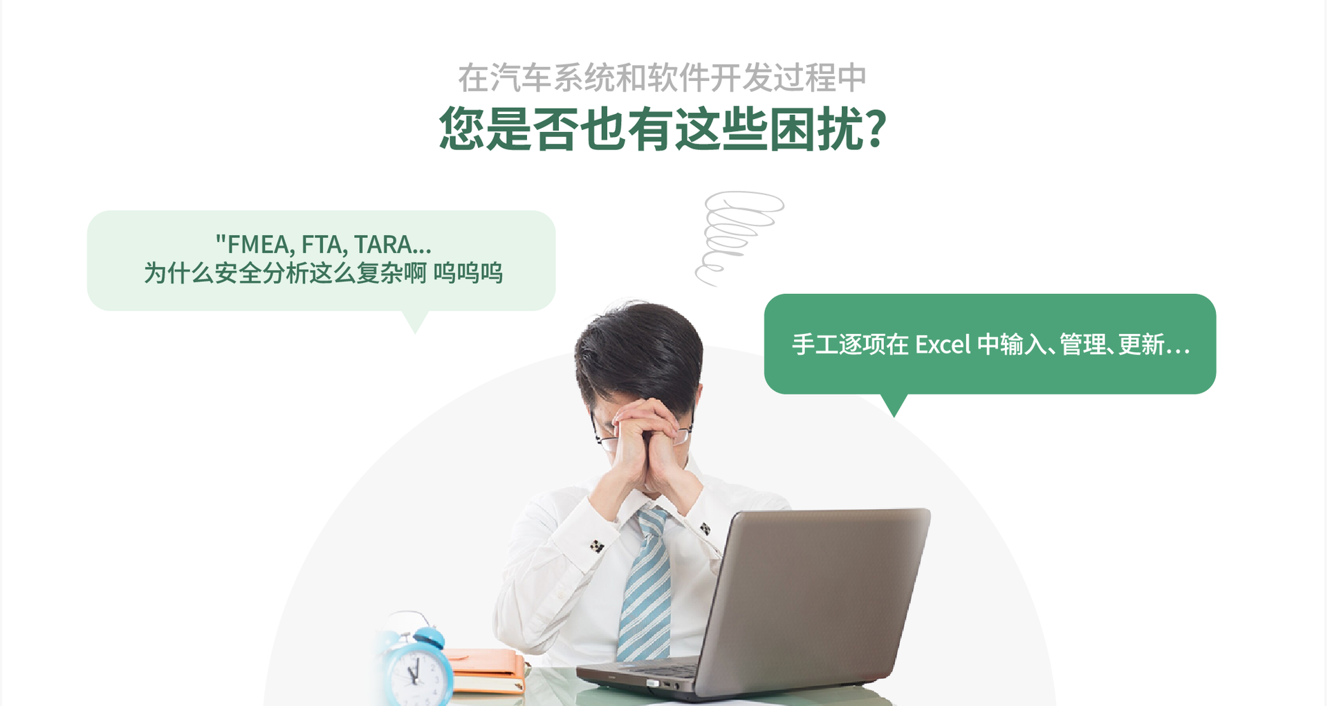 表现汽车系统与软件开发过程中，以手工方式在 Excel 中输入、管理、更新 FMEA、FTA、TARA 安全分析之艰难的插图
