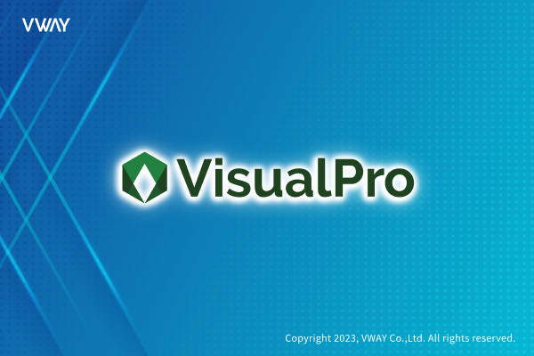 VisualPro 로고 배경 이미지 (Copyright 2023, VWAY Co., Ltd.)